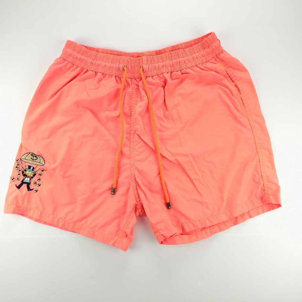 Les Canebiers Men’s XL Coral Resort Swim Shorts Monopoly Active Lifestyle Resort
